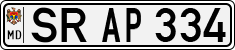 License plate of Moldova, Cars (1992)