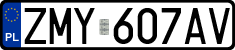License plates of Poland, Regular car plates