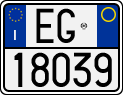 License plate of Italy, Motorcycles (1994 year series)