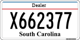 South Carolina, Dealer (X123456)