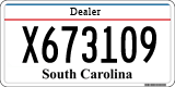 South Carolina, Dealer (X123456)