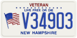 New Hampshire, Veteran (V12345/ 1234)