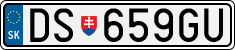 License plate of Slovakia, Cars