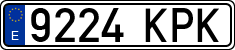 License plates of Spain, Ordinary (2000)
