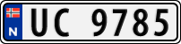 License plate of Norway, Trailers, motorcycles, special vehicles