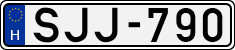 license plates of Hungary, Cars (1990)