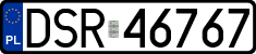 License plates of Poland, Regular car plates