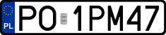 License plates of Poland, Regular car plates