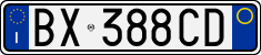 License plate of Italy, Cars (1994 year series)