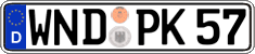 German license plate, Regular plates