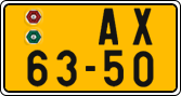 License plate of the Czech Republic, Commercial vehicles (1960)