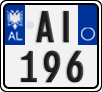 License plate of Albania, Motorcycles (2011)