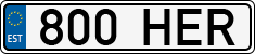 License plate of Estonia, Regular car plates