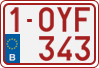 License plate of Belgium, Regular plates (2010)