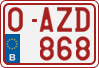 License plate of Belgium, Regular plates (2010)