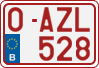 License plate of Belgium, Regular plates (2010)