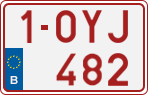 License plate of Belgium, Regular plates (2010)