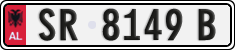License plate of Albania, Cars (1993)