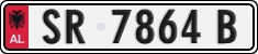License plate of Albania, Cars (1993)