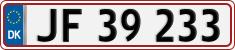 License plate of Denmark, Regular plates