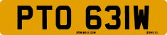 License plate of the United Kingdom, 1963 year system