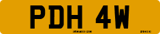 License plate of the United Kingdom, 1963 year system