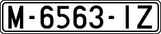 License plates of Spain, 1971 year series