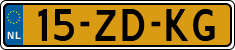 License plate of the Netherlands, Cars