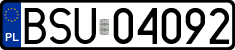 License plates of Poland, Regular car plates