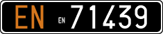 License plate of Italy, Cars (1927 year series)