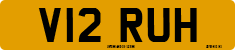License plate of the United Kingdom, 1983 year system