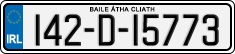 License plate of Ireland, Regular plates
