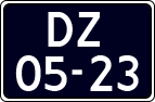 License plate of the Netherlands, Imported oldtimers (cars)