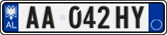 License plate of Albania, Cars (2011)