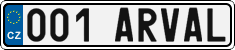 License plate of the Czech Republic, Vanity Plates