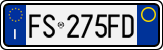 License plate of Italy, Cars (1994 year series)