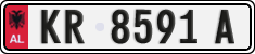 License plate of Albania, Cars (1993)