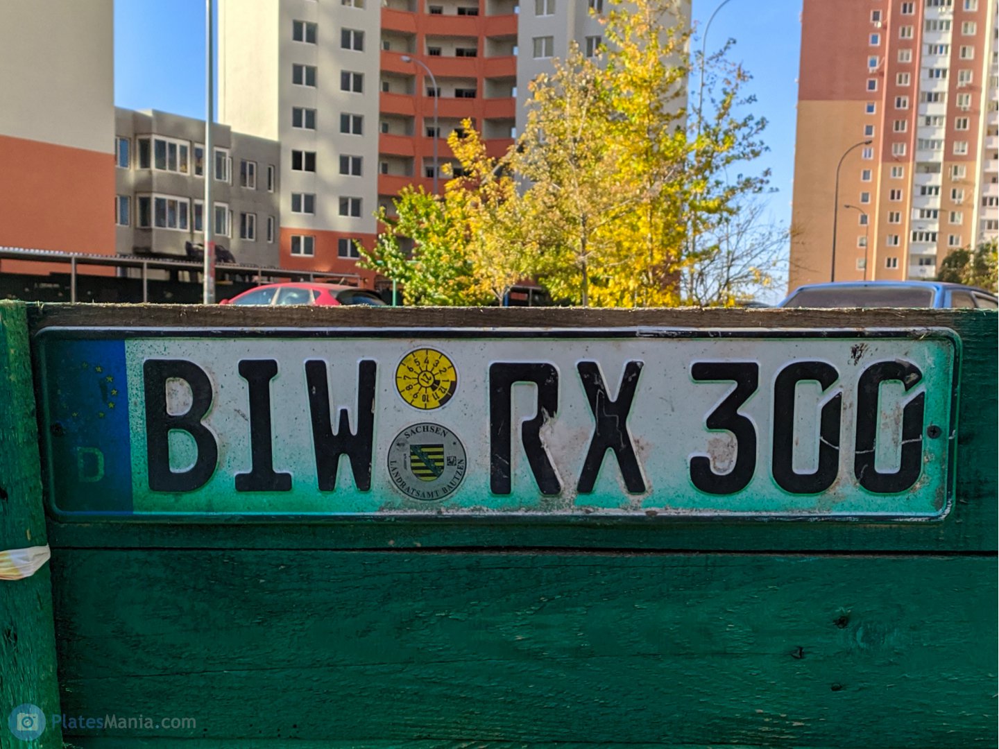 BIW RX 300, License plate without vehicle 