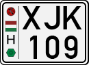 license plates of Hungary, Cars (1990)