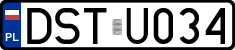 License plates of Poland, Regular car plates