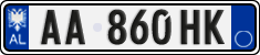 License plate of Albania, Cars (2011)
