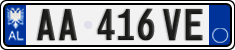 License plate of Albania, Cars (2011)