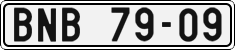 License plate of the Czech Republic, Cars (1960)