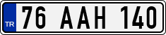 License plate of Turkey, Regular plates