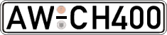 German license plate, Regular plates