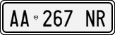 License plate of Italy, Cars (1994 year series)