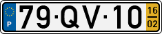License plate of Portugal, Regular plates