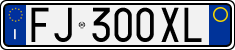 License plate of Italy, Cars (1994 year series)