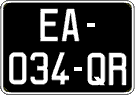 French license plate, SIV (oldtimers)