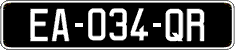 French license plate, SIV (oldtimers)